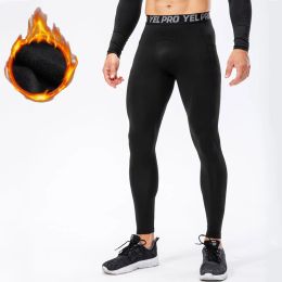 Clothing Jogging Pants Men Warm Leggings for Fitness Sweatpants Winter Fleece Yoga Underpants Male Sport Tights Gym Cothing Body Building