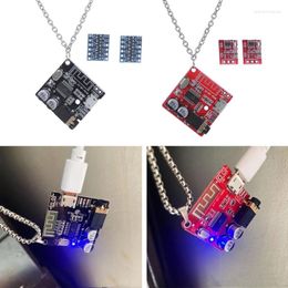 Necklace Earrings Set Electronic Chip Pendants Steampunk Pendant Jewellery Bracelet Decor For Women Men