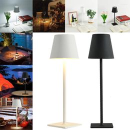 Table Lamps Minimalist Nightstand Light 3 Color Stepless Dimming Cordless Lamp 4000mAh Dimmable Touch For Restaurant/Bedroom/Bars