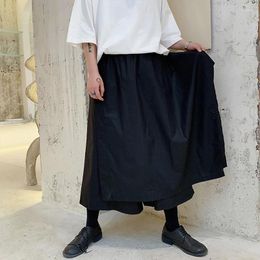 Men's Pants Design Original Irregular Skirt Dark Loose Retro Style