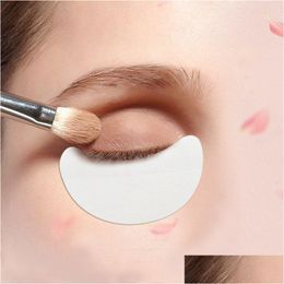 Eyebrow Tools & Stencils 100 Pairs/Lot Disposable Eye Gel Es Nonwovens Under Eyes Pads Eyeshadow Shield Sticker For False Eyelash Exte Dhjod