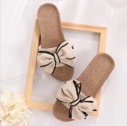 free shipping slippers designer for women fashion slide black shaped non Bow-knot Soft slip soft soles beach vacations sandals womens flat slides GAI outdoor shoes
