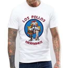 Men039s Fashion Breaking Bad Shirt Los Pollos Hermanos T Shirt Chicken Brothers Funny Short Sleeve Tee Hipster Tops T 1812334