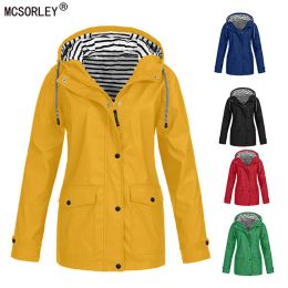 Trench Autumn and Winter Women Jackets Outdoor Hiking Clothes Waterproof Camping Fishing Cycling Skiing Mountaineering Windproof Coats