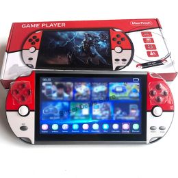 Consoles X40 16G 7inch Game Console Portable MP5 LCD Rechargeable Handheld Game Console Support Dual Game Player