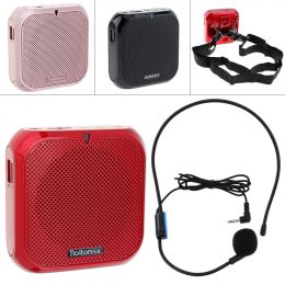 Microphones Rolton K400 Wired Audio Speaker Megaphone Voice Amplifier Loudspeaker Microphone Waist Band Clip Support FM Radio TF MP3 Player