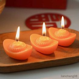 Candles 10pcs New Year Candle Fragrance Creative Gift Decoration Spring Festival Fragrance Handheld Gift Yuanbao Candle