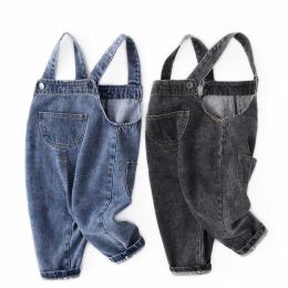 Pantskirt Children Overalls Boys Girls Denim Pants New Spring Autumn Allmatch Jeans Toddler Kids Loose Overalls Fashion Bib Pants