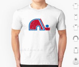 Men039s TShirts Quebec Nordiques Distressed Logo Defunct Hockey Team T Shirt Men Women Teenage 6Xl Ice Rink Skater Player Go2871845
