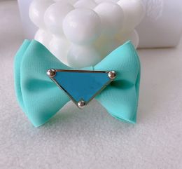 High-end Pet Hairpin Bb Clip Bow Inverted Triangle Hairpin Pet Cat Fashion Brand Ornament Headdress Hairpin