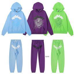 Spider Hoodie Tracksuit Men Pink Spider Hoodie Mens Designer Clothes Sp5der Cotton Comfortable Womens Clothing Sweats 464