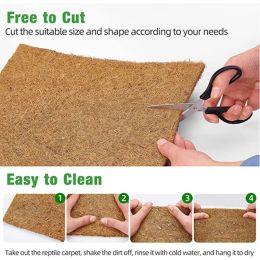 Accessories 6/10Pcs Natural Chicken Nesting Pads Bedding Washable Coconuts Fibre Mat Hens Nest Boxes Liners 13"x13" Reusable Dropshipping