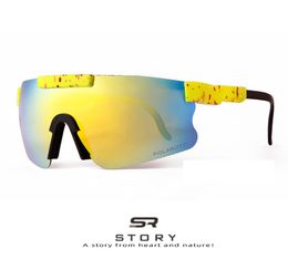 Big frame one lens sports Polarised American riding Sunglasses pit same glasses5953043