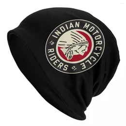 Berets Black Motorcycles Bonnet Hat Knitting Hats Outdoor Moto Riders Logo Skullies Beanies Men's Women's Warm Dual-use Cap