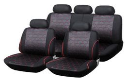 9pcsset Car Seat Cover sets Universal Fit detachable headrests only 5 seat SUV sedans frontback seat elastic breathable fashion8301966