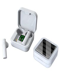 A6PLUS Bluetooth 50 Wireless Headset Solar Charging Led Display HighFidelity Sound Intelligence TWS Earphone With Charging Box I2993216