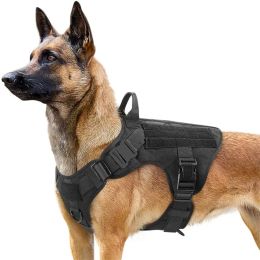 Harnesses Military Large Dog Harness Pet German Shepherd K9 Malinois Training Vest Tactical Dog Harness And Leash Set For Dogs Accessories