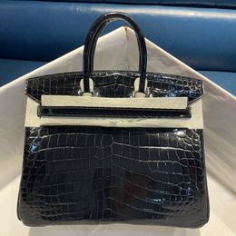 10A сумка дизайнерские сумки женские сумки роскошные сумки через плечо модная натуральная кожа крокодиловый узор большая вместительная портативная сумка