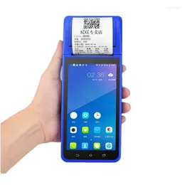 ZJ-6000 Handheld 5.5-inch HD Bluetooth WIFI Barcode Scanning Android 8.1 PDA POS Printer Mobile Receipt Bill Thermal