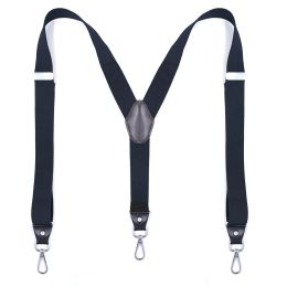 Belts Heavy Duty Suspenders with Swivel Hooks for Men Work Jeans Y Back Big and Tall Adjustable Elastic Trouser Braces Belt Loop Strap