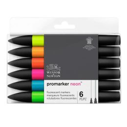 Markers Winsor Newton Promarkers Twin Tip Marker Pens 6 Colors 12 Colors Blender Artist Brush Pen