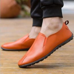 Casual Shoes Men Leather Luxury Light Loafers Sapato Masculino Dress Fashion Boat Comfort Driving Flats Footwear