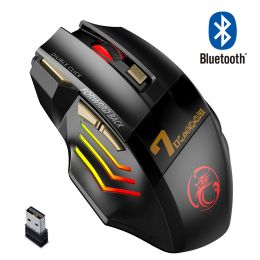 Mice Bluetooth Wireless Mouse Gamer USB Gaming Mouse For Computer Ergonomic Mouse Rgb Backlight Mause Silent X7 Pc Mice For Laptop