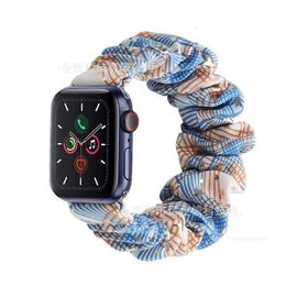 Designer Fashion Watch Strap Band Applewatch 876543SE Watch Band Nylon hair band Large intestine elastic iwatch strap 38414242444549mm designerXBC4XBC4