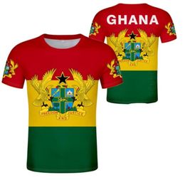 GHANA t shirt diy custom made name number gha t shirt nation flag gh country republic college print p o text clothes 2206166675773