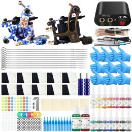 Jerseys Tattoo Set Tattoo Hines Gun Accessories Supplies Professional Tattoo Kit with Ink Power Supply Grips Body Art Tools Set