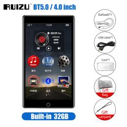 Player RUIZU H1 Bluetooth MP3 Player Portable Music Player Full Touch Screen MP3 MP4 Player With Speaker FM Radio Recording Video Ebook