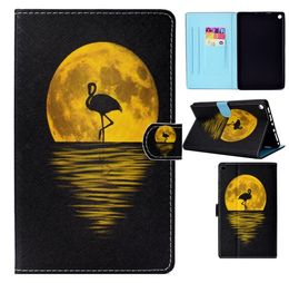 Tablets Case For Amazon Kindle Fire HD8 2016 2017 80 inch Cover Fashion painting Leather Wallet Bags Card Dormancy function Table4799788