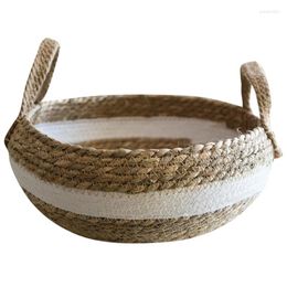 Bottles Foldable Natural Seaweed Weaving Flower Pot Seagrass Wicker Basket Plant Home Decor Garden Storage