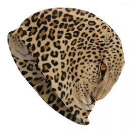 Berets Cheetah Brown Bonnet Hats Hidden Leopard Graphic Beanie Custom Knit Hat Winter Cute Men Women Kpop Thermal Elastic Caps