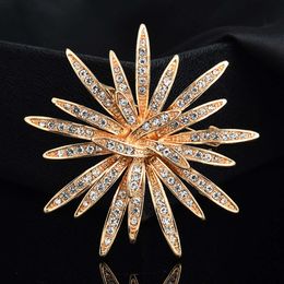 Brooch High-end Feeling Niche Fashion Suower Rhinestone Jacket Exquisite and Versatile Chest Flower Clothing Accessories Pin Accessories