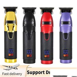 Hair Trimmer 2023 New T9 Clipper Pro Professional Electric Barber Shaver Beard 0Mm Men Cutting Hine For Drop Delivery Dhb9W