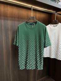 Summer men's fashion trend T-shirt printing gradient design cotton short-sleeved shirt daily casual tshirt