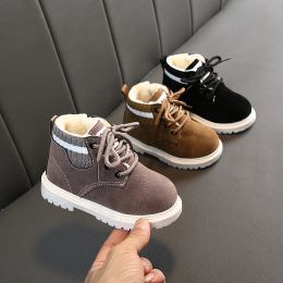 Outdoor Baby Girls Boys Winter Martin Boots Infant Toddler Plush Boots Soft Bottom Nonslip Child Kids Outdoor Cotton Shoes