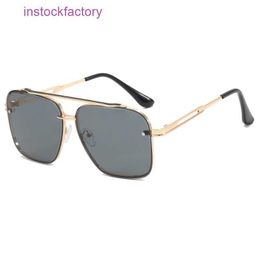 Original 1to1 Dita 2024 New Toad Mirror Sunglasses Trendy Mens Large Frame Double Beam Glasses DRW8