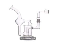 1pcs Glass oil burner Bong 8 Inch Tornado Percolator Recycler Water Pipes 14mm Joint Oil Dab Rigs With glass oil burner pipe bange7480867