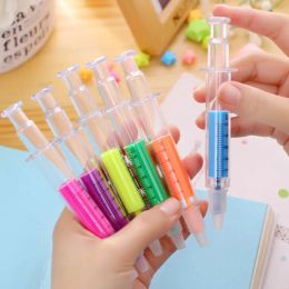 Pens 18Pcs Syringe Highlighter Pen Marker Needle Tube Writer Pens Stationery Novelty