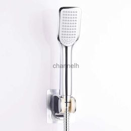 Bathroom Shower Heads Single Model Head Plastic Portable Showerhead High Pressure Rain Handle Bath Accessories Camping Tap Mixer YQ240228