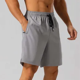 Men's Shorts Sports For Training Running Or Fitness Stretch With Zipper Pockets Breathable Drawstring Surfing Beachwear