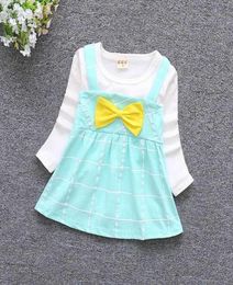 Girl039s Dresses Baby Girl Long Sleeves Dress Toddler Clothes 9 12 18 24 Months Mini Bow Infant Cotton Clothing Kids Party Wear9904746