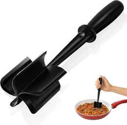 Tritatutto per carne, Utensile per tritacarne per hamburger, Nylon resistente al calore professionale, Schiacciatore per carne, Schiacciapatate Manzo macinato Tacchino Mix antiaderente