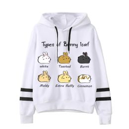 Sweatshirts Types of Bunny Loaf Print Men Women Cartoon Rabbit Hoodies Women's Tracksuits Sport Clothing Casual Fashion Autumn Sweatshirts