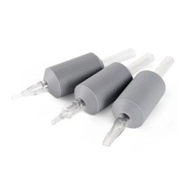 Kits 20pcs 25mm Disposable Grey Tubes 5ft 7ft 9ft 11ft 13ft 15ft Plastic Tubes Soft Silicone Tattoo Grips