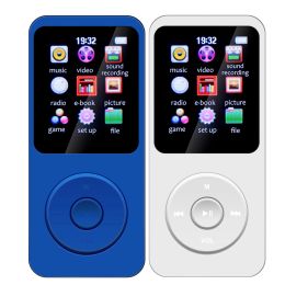 Players MP3 Walkman 1.8inch Screen Mini Music Player BluetoothCompatible 5.0 HIFI Sound with Video/Voice Recorder/FM Radio/EBook