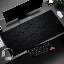 Pads Black Xxl Mouse Pad 100 50 Mouse Carpet 1200 600 Mauspad Honeycomb Mat Desk Accessories Protector Extra Large Mousepad Gaming