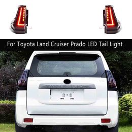 For Toyota Land Cruiser Prado LED Tail Light 10-20 Streamer Turn Signal Indicator Rear Lamp Brake Reverse Parking Running Lights Taillight